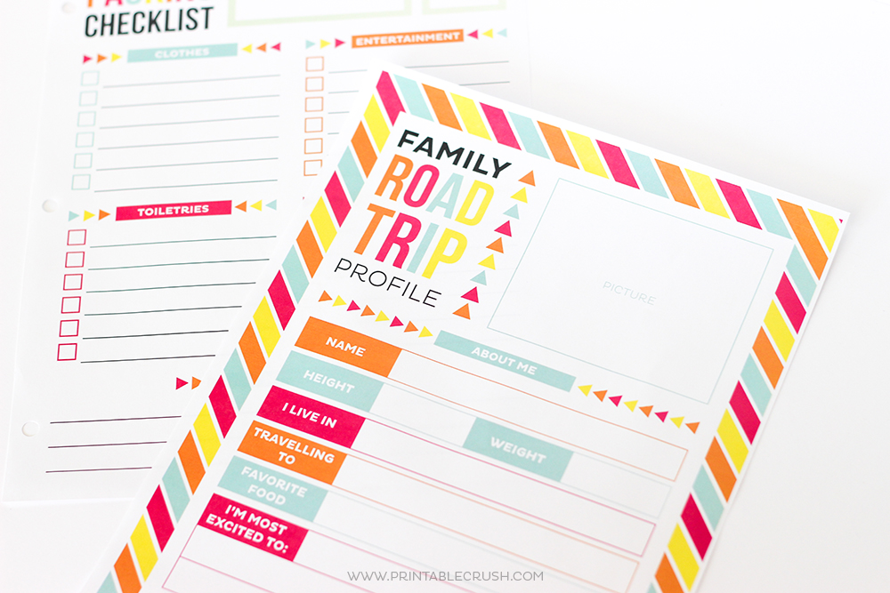 Ultimate Road Trip Printables (Get One Page FREE!) - Printable Crush