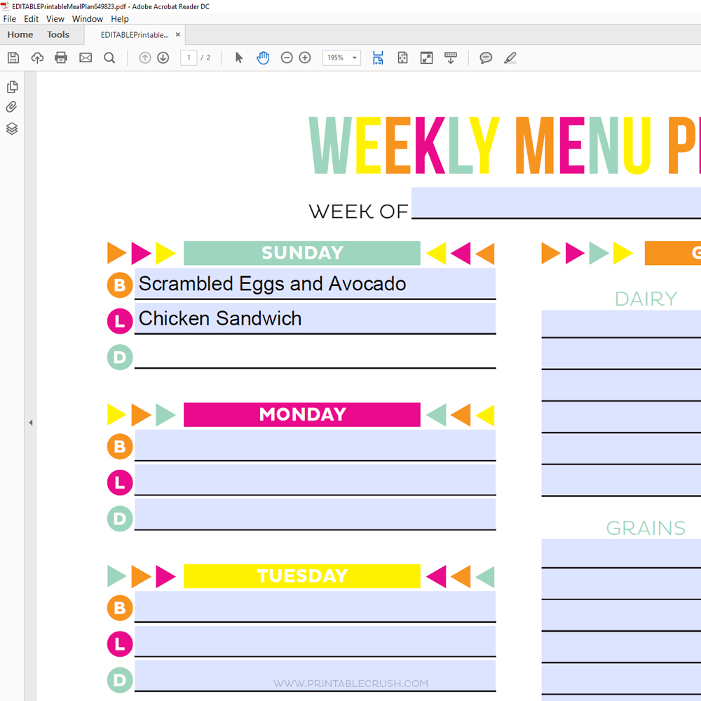free-meal-planning-printables