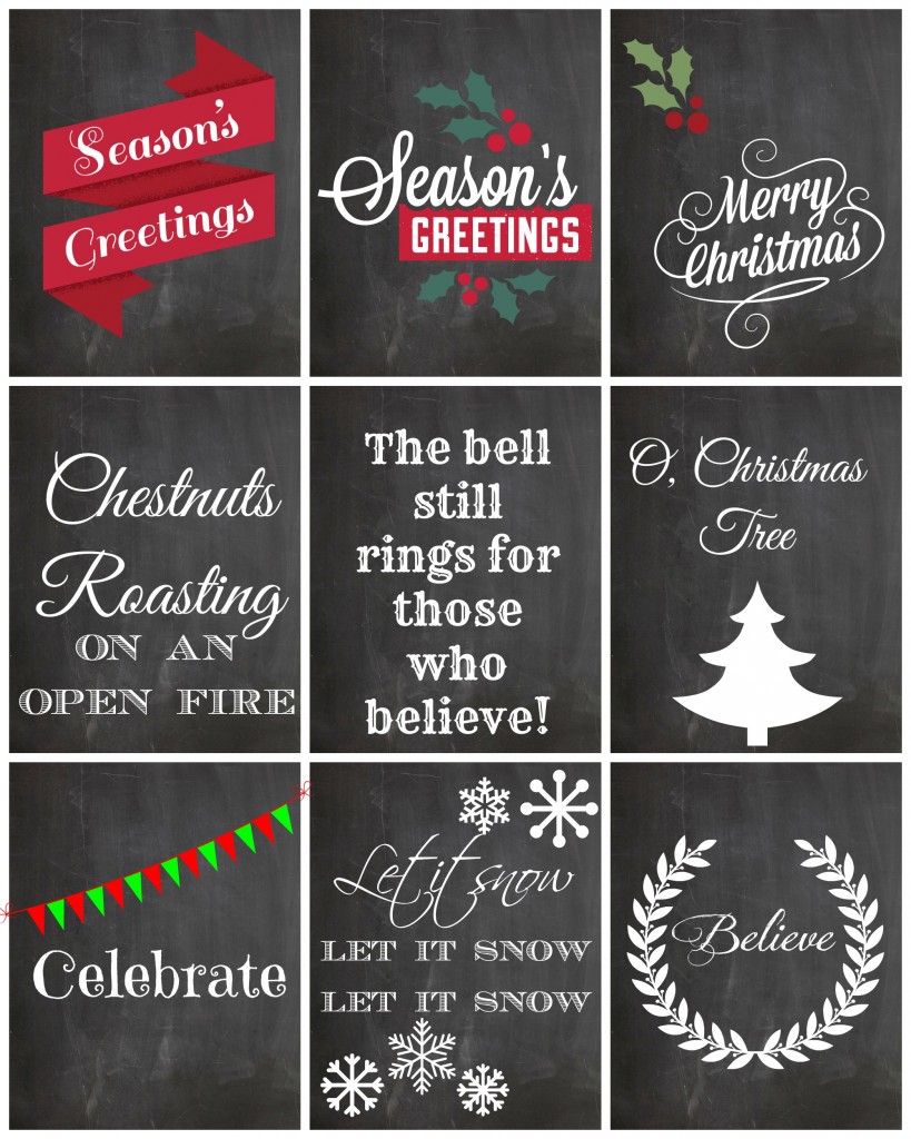chalboard gift tags