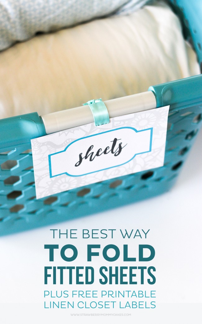 The BEST Way to Fold Fitted Sheets - Printable Crush
