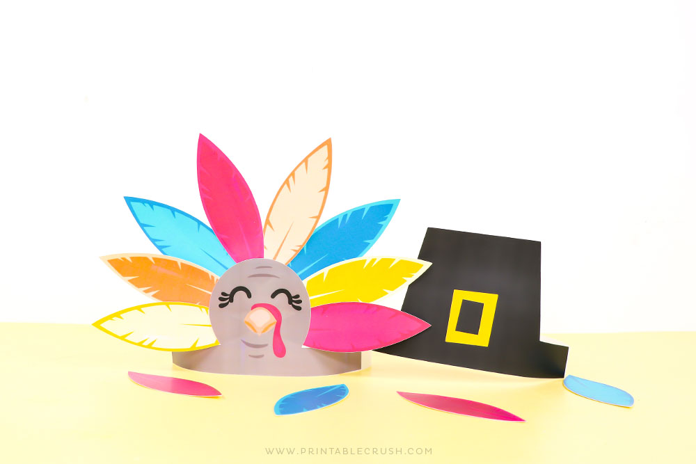 Free Turkey Crown and Pilgrim Crown Printable