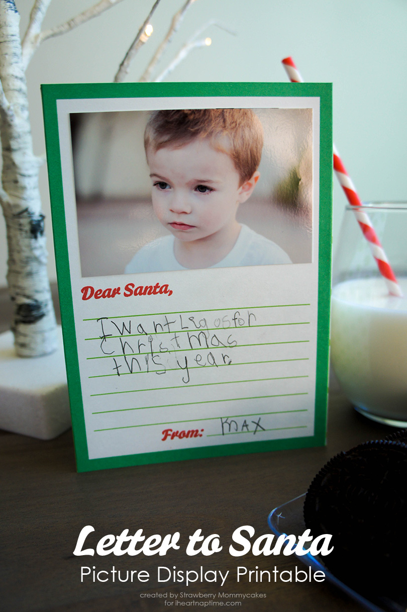 Letters to Santa Picture Display Printables