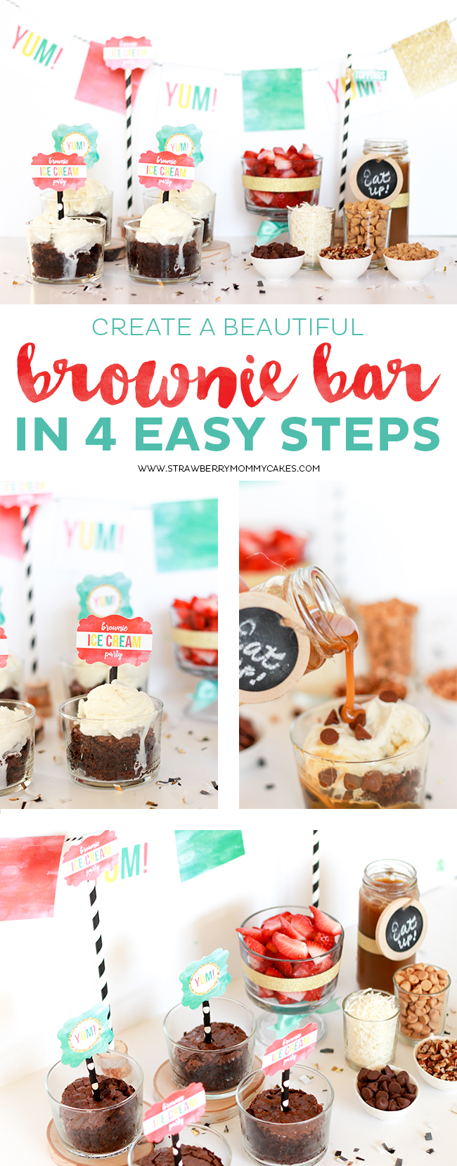 Create a Beautiful Brownie Bar in 3 Easy Steps!