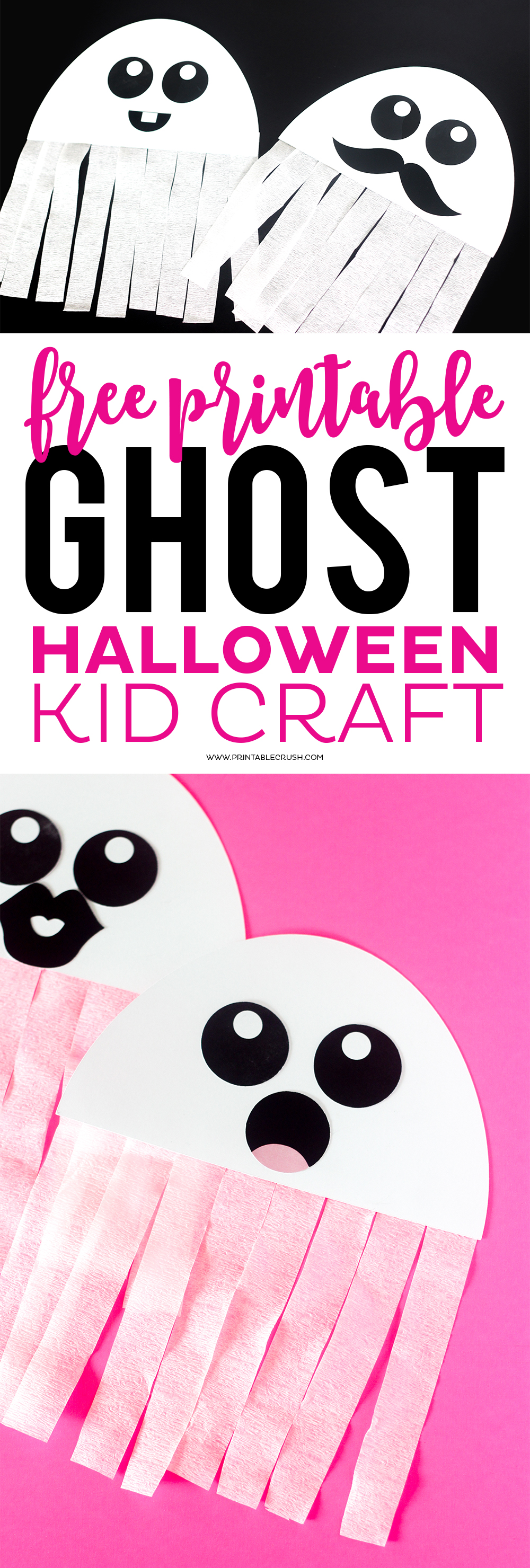 Free Printable Ghost Halloween Craft Printable Crush