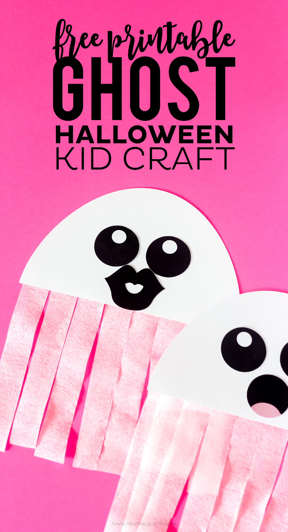 Free Printable Ghost Halloween Craft Printable Crush