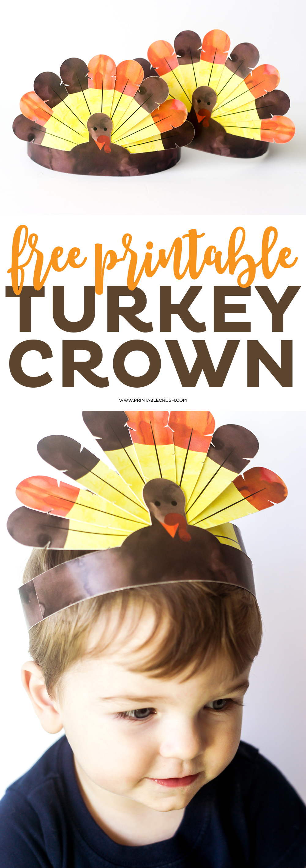 FREE Printable Thanksgiving Turkey Crowns Printable Crush