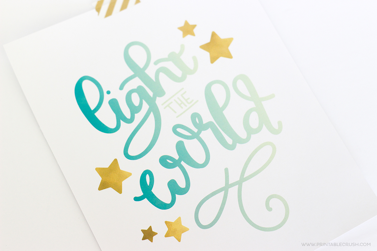 Hand Lettering is a great skill to have. Download this FREE Printable Light the World Christmas Hand Lettering Practice Guide to help you learn to hand letter this Christmas season.
