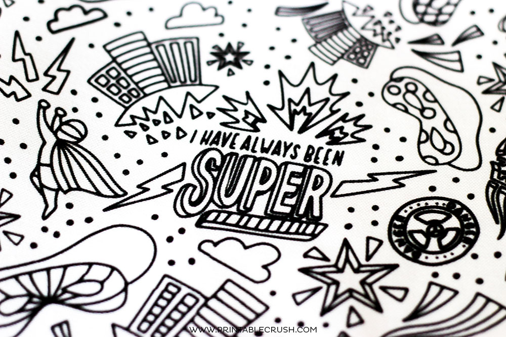 Learn all the details for this Superhero Fabric Design Process from design concept, completion, and see the final result!