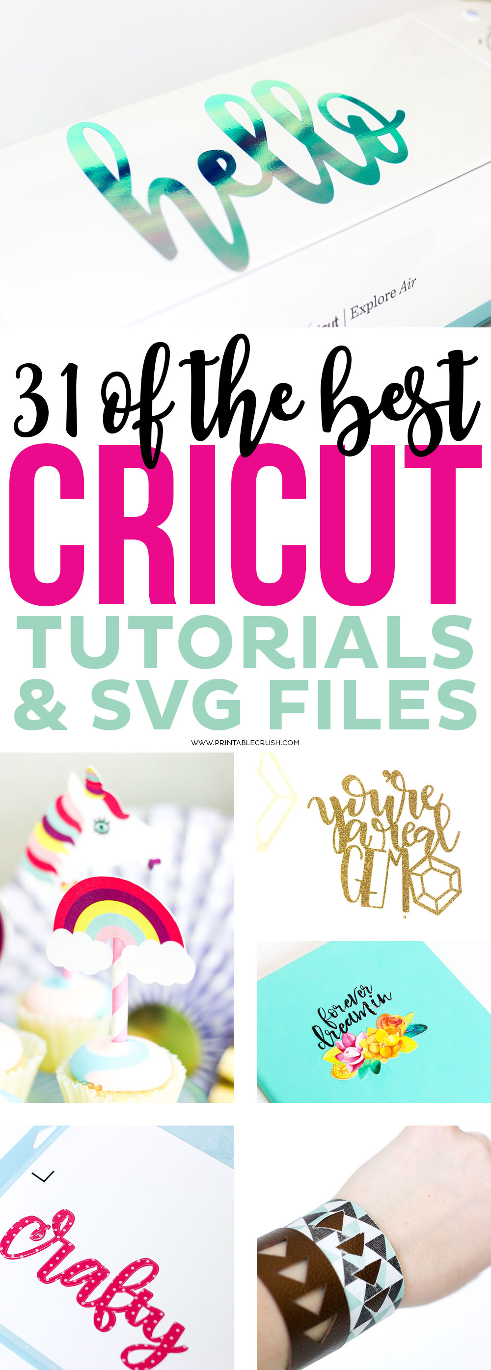 Download 31 of the BEST Cricut Tutorials and SVG Files - Printable Crush