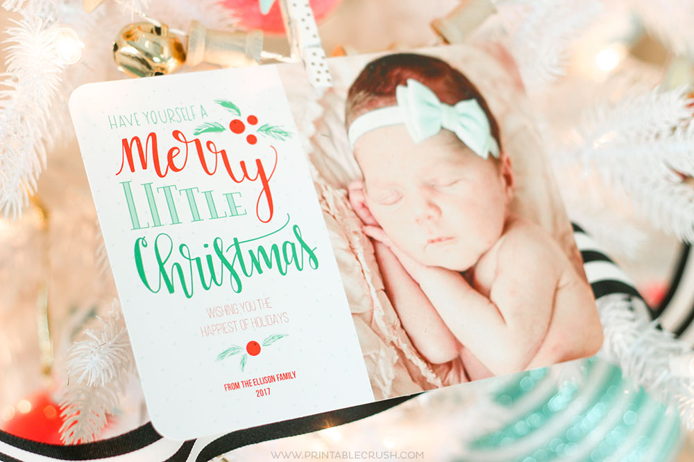 Give your Christmas Tree a personal touch this year with this super easy DIY Tree Garland Christmas Card Display! Includes fun elements like pom poms and jingle bells!
