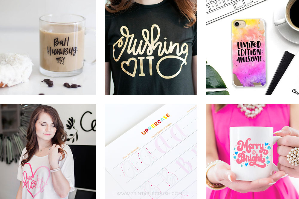 This Hand Lettered Gift Guide is perfect for anyone who loves LETTERING! From coloring pages, tees, to worksheets, you'll find the perfect artistic gift.