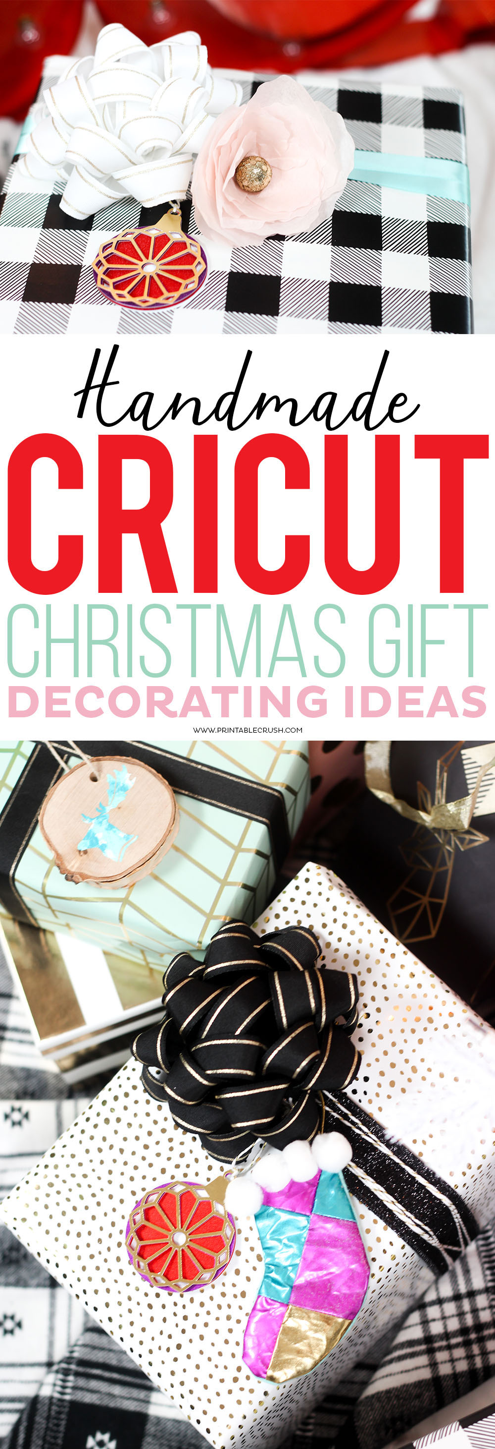 Handmade Cricut Christmas Gift Decorating Ideas - Printable Crush