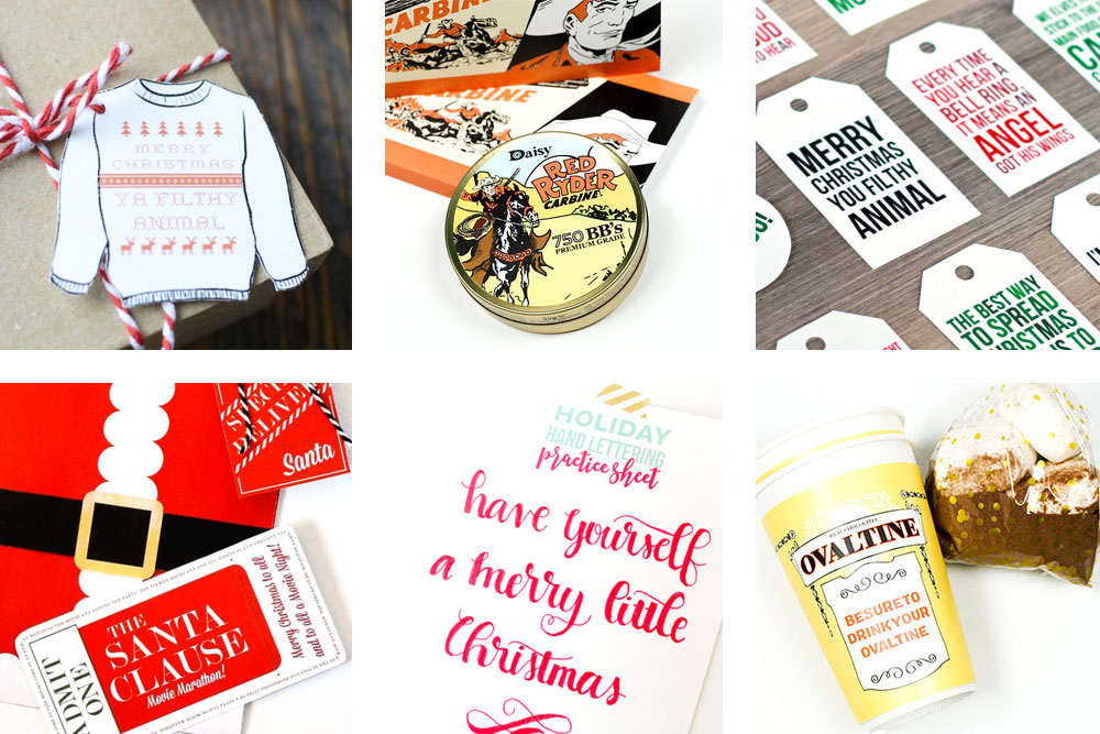 These FREE Christmas Movie Printables are great for parties, gift ideas, or family movie night! You'll find ideas for gift baskets, simple treats, or even full-blown parties!