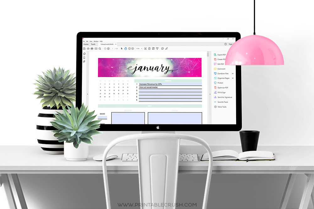 Editable Printables are so handy. I have many in my shop and now I have a tutorial on how to type on them in Adobe Reader, a program you can download for free!