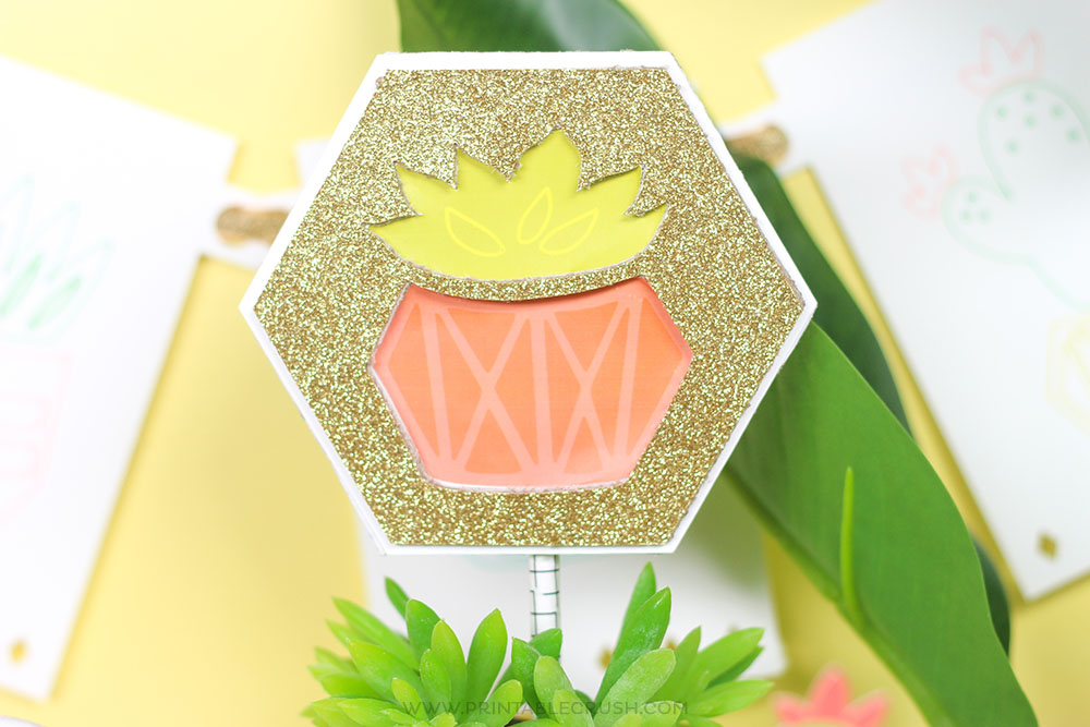 Create a Succulent Cake Topper with the Cricut Knife Blade