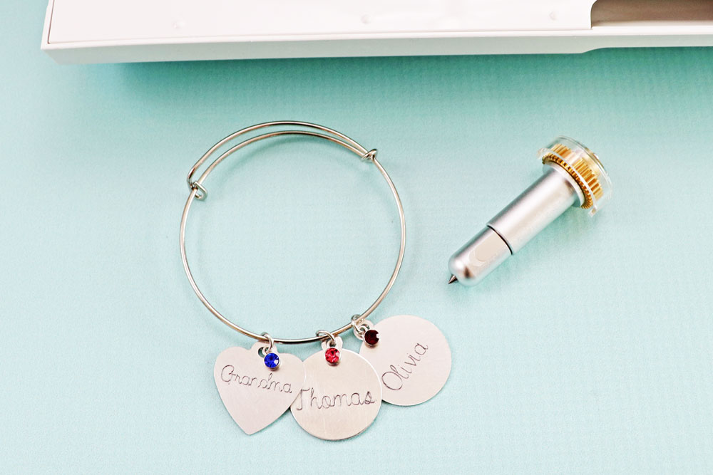 Engraved Charm Bracelet