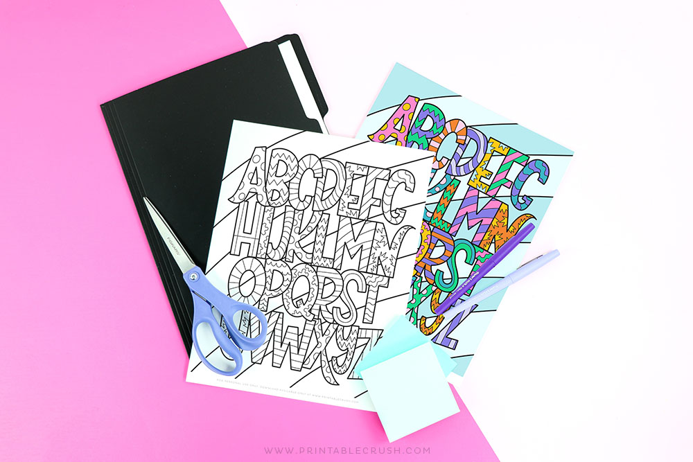 Free Printable Alphabet Coloring Page