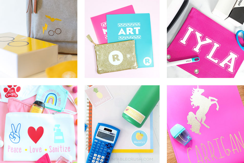 Personalized Cricut Back to School Supplies - Printable Crush