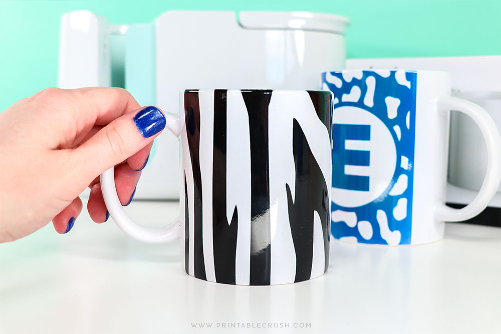 DIY Zebra Mug Tutorial - DIY Mug - Infusible Ink Tutorial - Printable Crush