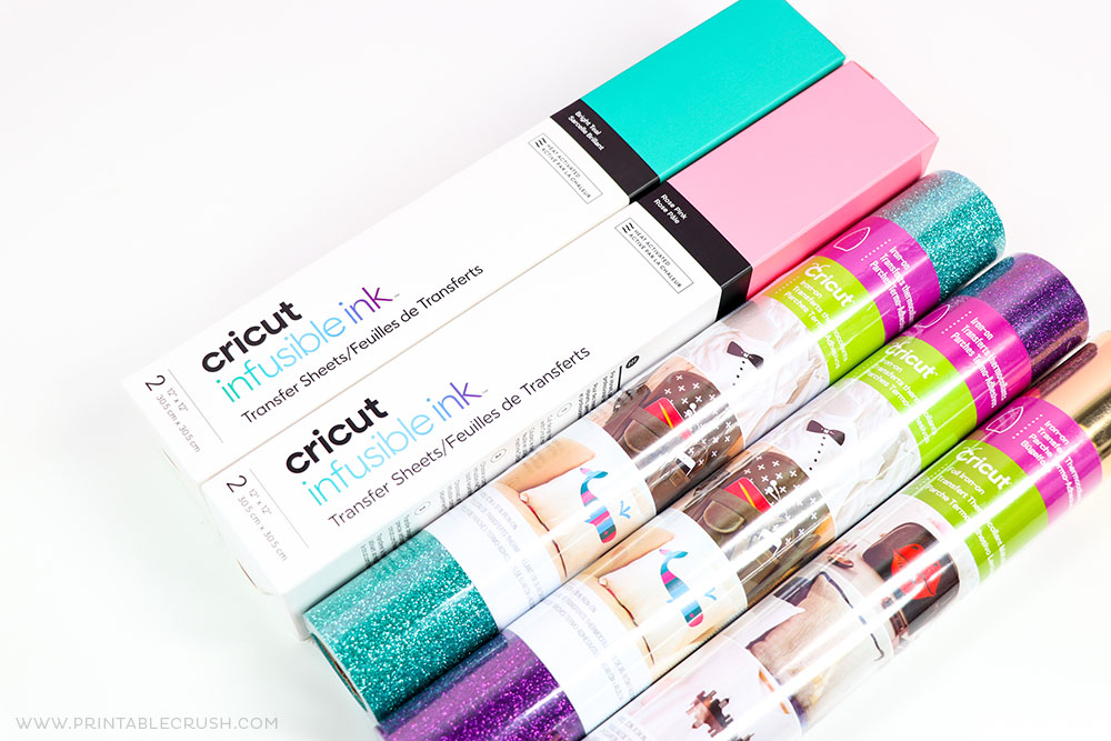 There are so many materials you can cut with the Cricut - Cricut Infusible Ink and iron on materials - What is a Cricut - Printable Crush